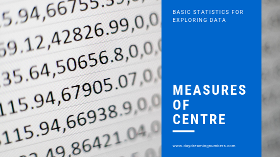 Basic statistics for exploring data : Measures of Centre